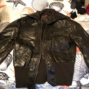 Lola brown leather jacket